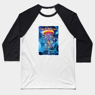 Super Rare Golden Space Jellyfish (Rough Distressed Texture) Baseball T-Shirt